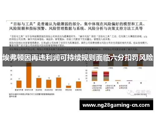 埃弗顿因再违利润可持续规则面临六分扣罚风险 埃弗顿因再违利润可持续规则面临六分扣罚风险